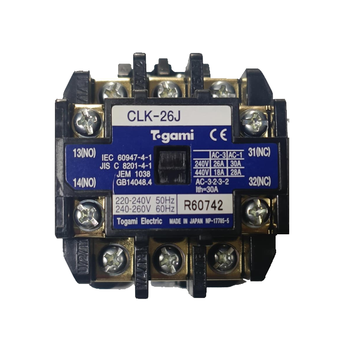 TOGAMI CLK-26J MAGNETIC CONTACTOR AC240V (7.5KW / 18A)