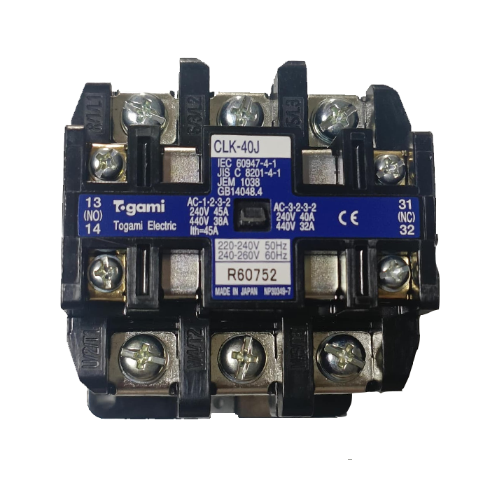 TOGAMI CLK-40J MAGNETIC CONTACTOR AC240V (15KW / 32A)