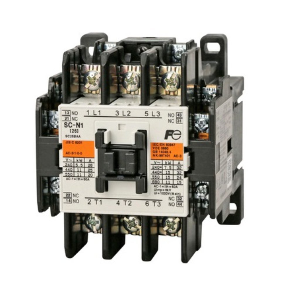 FUJI ELECTRIC SC-N1 MAGNETIC CONTACTOR 3 POLE 2NO+2NC 15KW 220VAC