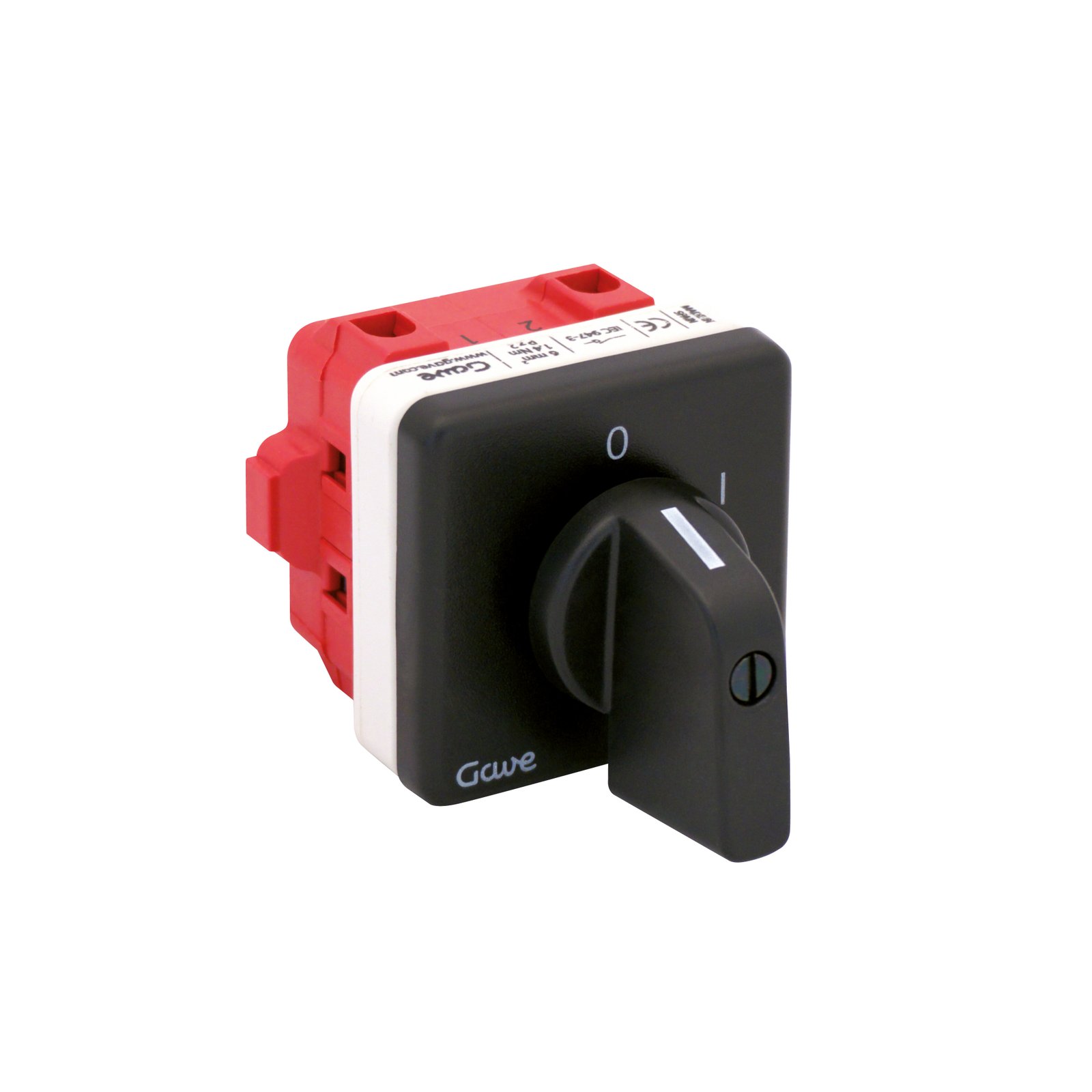 AI5520000 ON-OFF SWITCH DISCONNECTOR 3P 12A.D0 BLACK SCREW HANDLE