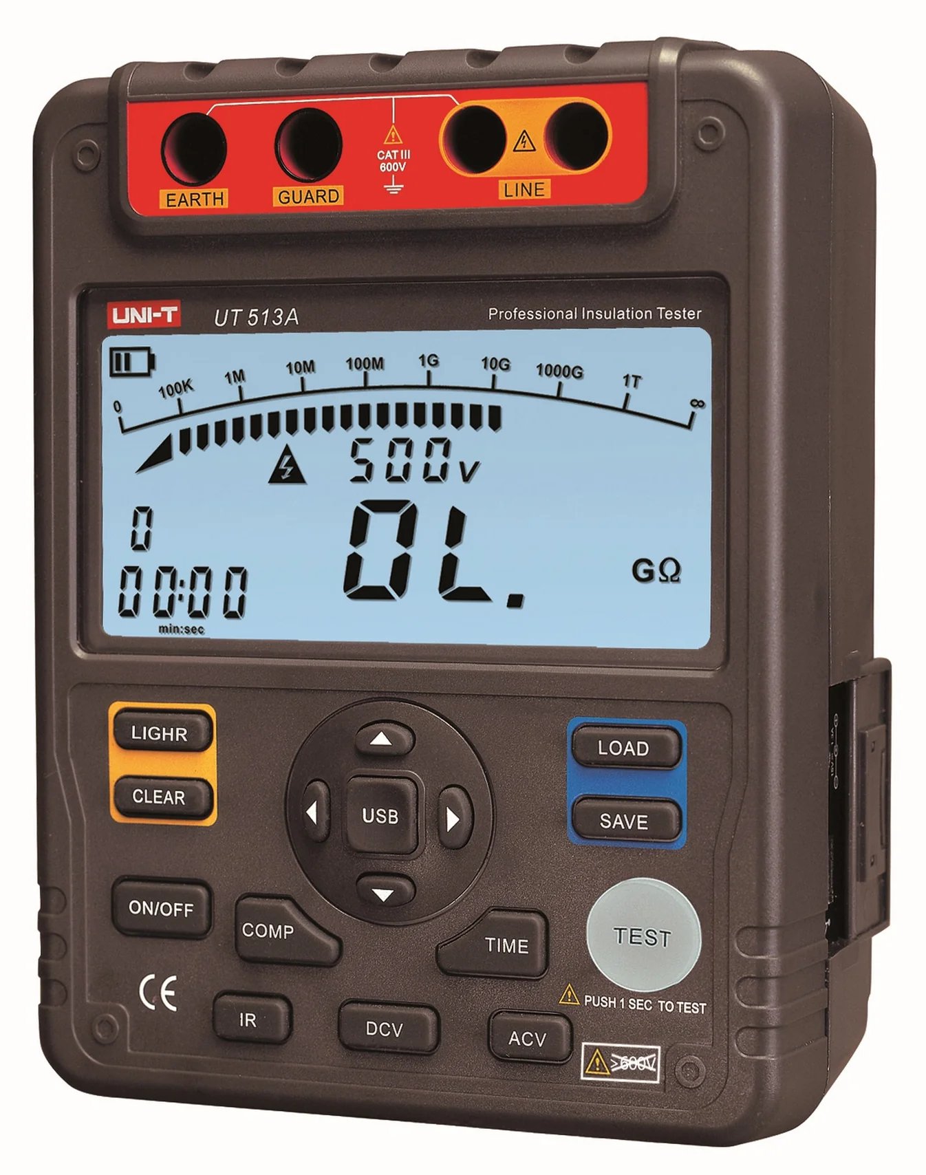 UNI-T UT513A 5KV DIGITAL INSULATION RESISTANCE TESTER