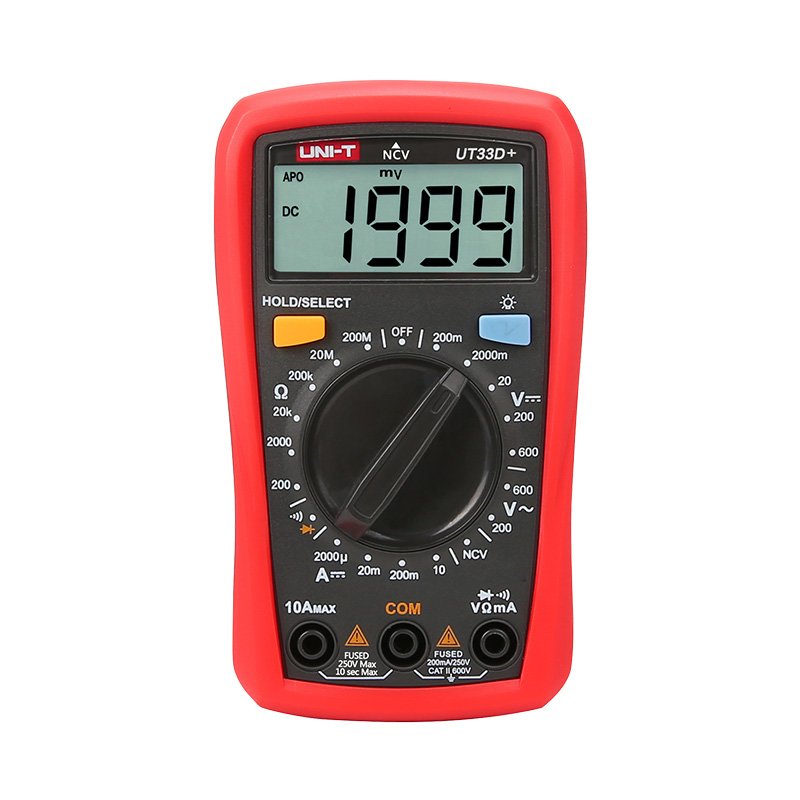 UNI-T UT33D+ PALM-SIZE DIGITAL MULTIMETER WITH NCV