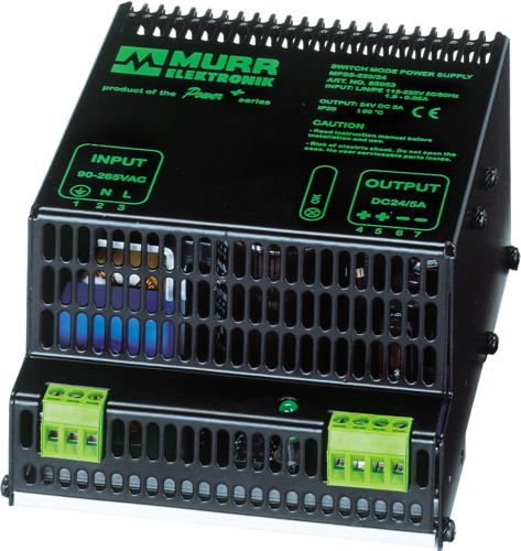 MURRELEKTRONIK MPS POWER SUPPLY 1-PHASE, IN: 90-265VAC OUT: 24V/5ADC