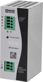 MURRELEKTRONIK 85131 ECO-RAIL-2 POWER SUPPLY 1-PHASE 100-240VAC 24VDC 1.3A