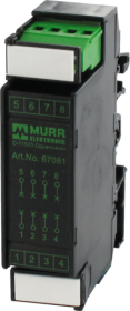 67081 MKS RELAY TERMINAL PLUG MODULE RAIL TYPE SWITCH SYSTEM - MURRELEKTRONIK