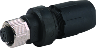 7000-12631-0000000 M12 FIELD-WIREABLE PLUG HOUSING MALE 90 DEGREE ANGLED SCREW CONNECT - MURRELEKTRONIK