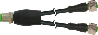 7000-40701-6330500 M12 MALE STRAIGHT TO M12 FEMALE STRAIGHT PUR/PVC CABLE 3X0.34 5M - MURRELEKTRONIK