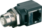 7000-99052-0000000 M12 WALL INTERFACE THROUGH PROFILE BULKHEAD HOUSING CONNECTOR - MURRELEKTRONIK