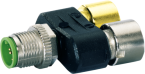 7000-41191-0000000 M12 T-COUPLER SPLITTER PASSIVE DISTRIBUTION SYSTEM CONNECT BLOCK - MURRELEKTRONIK