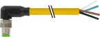 7000-08031-0110150 M8 MALE STRAIGHT WITH PVC CABLE 4X0.25 YELLOW 1.5M - MURRELEKTRONIK