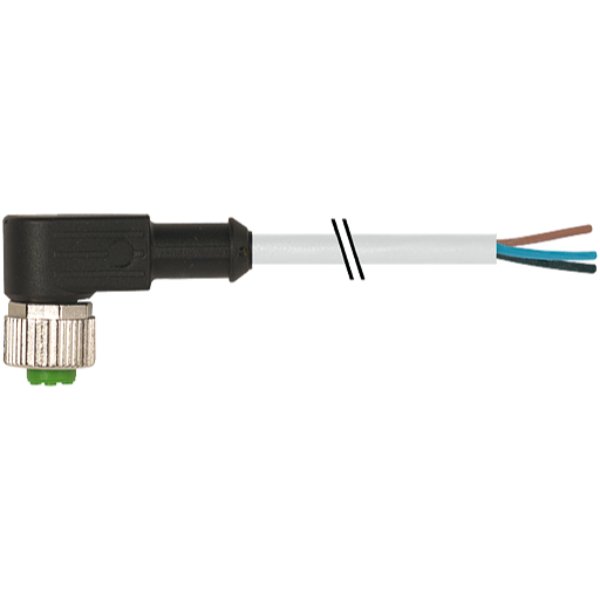 7000-12341-3241000 M12 FEMALE 90 DEGREE ANGLED WITH PUR CABLE 4X0.34 GRAY 3XLED 10M - MURRELEKTRONIK