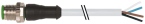 7000-12021-2241000 M12 MALE STRAIGHT 0 DEGREE A-CODED WITH PUR CABLE 4X0.34 GRAY 10M - MURRELEKTRONIK