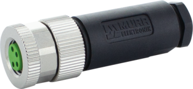 7000-08631-0000000 M8 FEMALE 0 DEGREE A-CODED SCREW TERMINAL FIELD-WIREABLE CONNECTOR - MURRELEKTRONIK