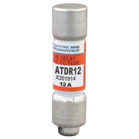 MERSEN ATDR12 TIME DELAY FUSE 12A 600VAC 10X38 CLASS CC