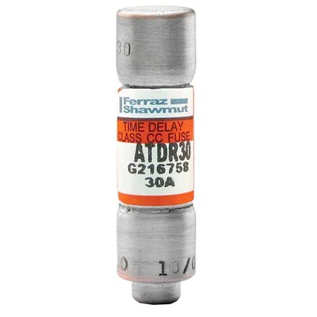 MERSEN ATDR30 TIME DELAY FUSE 30A 600VAC 10X38 CLASS CC