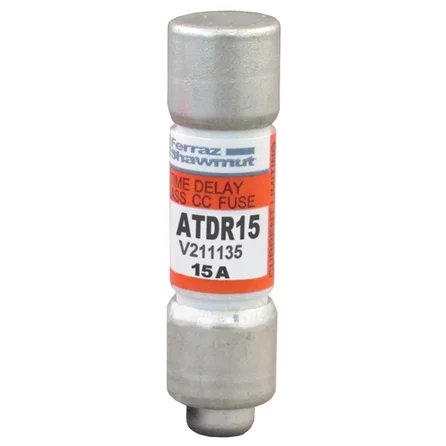 MERSEN ATDR15 TIME DELAY FUSE 15A 600VAC 10X38 CLASS CC