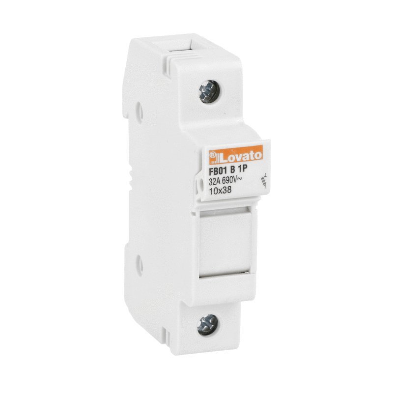 FUSE CARRIER 10X38 1P 32A. DIN RAIL - LOVATO ITALY